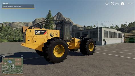 cat skid steer with bush hog on fs19|cat 535d mod fs19.